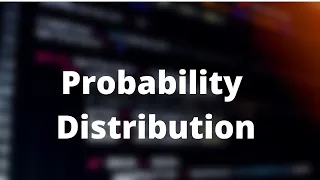 Introduction to Probability Distribution Random Variable