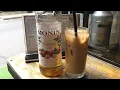How to make ice hazelnut latte ice coffee