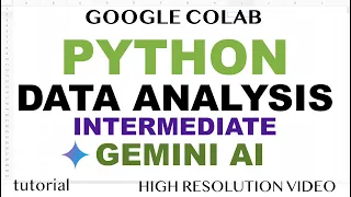 Python Data Analysis - Gemini AI Google Colab Intermediate Tutorial