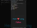 Drow heart using python