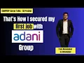 Lagu CA-afgestudeerde uit Ahmedabad | Succesvolle plaatsingservaring bij Adani Group