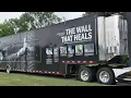 The Wall That Heals arrives in Taylor Michigan escorted by more than 200 motorcycles