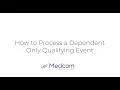How to Process a Dependent Only QE in Summit