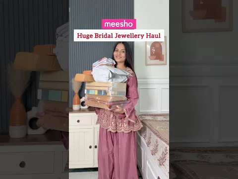 Huge Meesho Bridal Jewellery Haul #shorts
