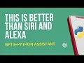 Create a personnal assistant in python with OpenAI GPT3 Open AI Whisper Coqui TTS in 5 minutes