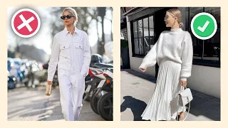 سلسلة تنسيق ألوان الملابس   تنسيق اللون الأبيض دندنها