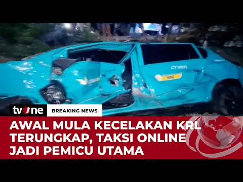 Kronologi Taksi Online Ditabrak KRL hingga Ringsek Parah