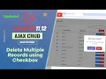 Laravel AJAX CRUD Delete Multiple Records
