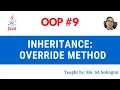 9 Inheritance with Override Method in Java Programming