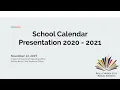 School Calendar Options Presentation