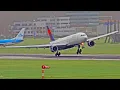 Download Lagu SPECTACULAR HEAVY STORM LANDINGS Winds up to 100km/h! Amsterdam Schiphol Airport