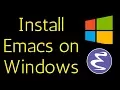 How to install Emacs on Windows 10