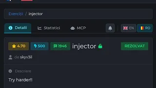 CyberEDU CTF - Injection Full Walkthrough Web Security 3whoSec