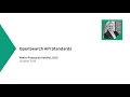 OpenSearch API Standards Marie Francoise Voidrot