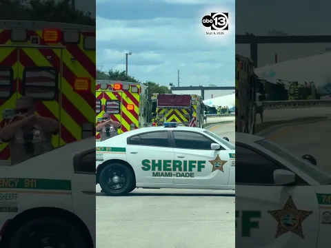 Amazon cargo plane sends up billowing cloud of smoke after overrunning runway at Miami airport