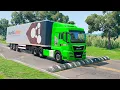 Trucks vs Speed Bumps SPECIAL BeamNG Drive - Long TrucksVs
