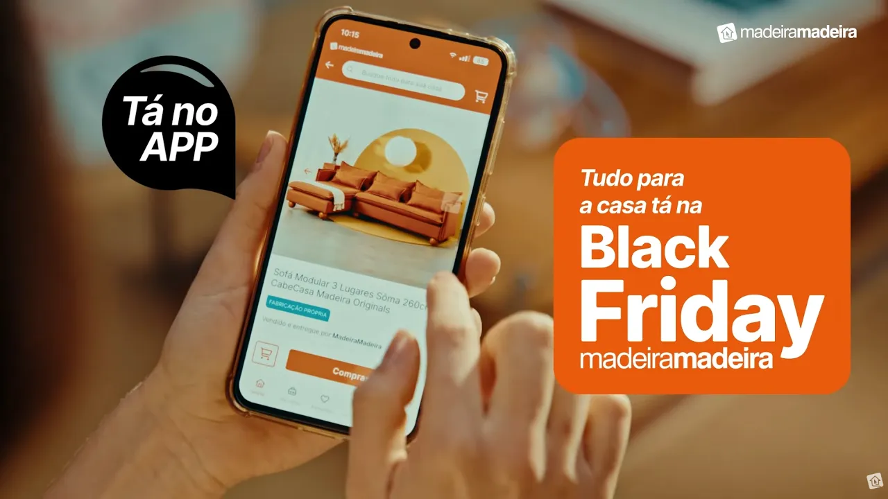 MadeiraMadeira — MadeiraMadeira Black Friday: Preços de Black e até 80% OFF (YouTube video ad)