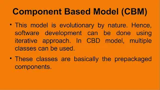 Component Based Model