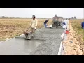 Download Lagu Construction A Concrete Road Stretching On Rural Fields With Ready-Mixed Concrete