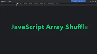 Javascript Array Shuffle Practice