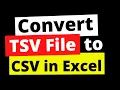 TSV to CSV