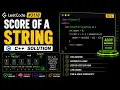 Score of a String LeetCode 3110 ASCII Values Explained in C