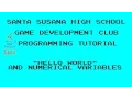 Programming Tutorial 1 - Hello World and Numerical Variables