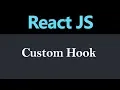 Custom Hook in React JS Hindi