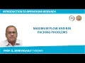 Maximum flow and bin packing problems