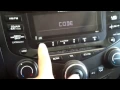 2004 Honda Accord radio code locked