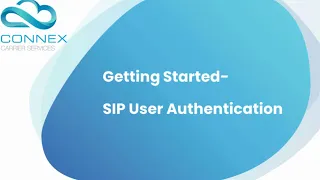 Getting Started - Sip User Authentication