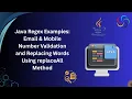 Java Regex Tutorial Email Mobile Number Validation String Replacement Step-by-Step Guide