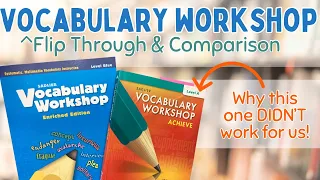 Sadlier Vocabulary Workshop Flip Through Comparison Why Level A Did Not Work in Our Homeschool