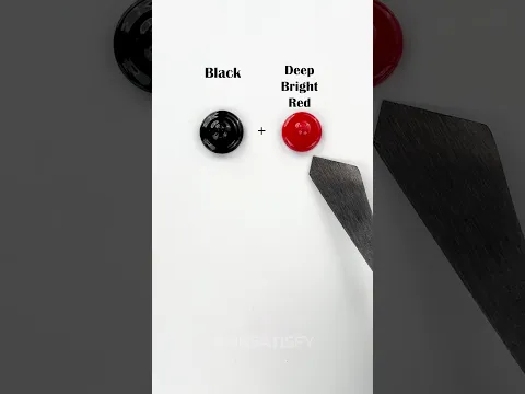 Black Deep Bright Red Guess The Final Color After Mixing #trending # #satisfying #hksatisfy