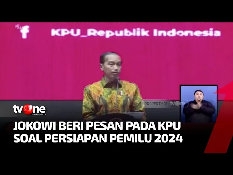 Konsolidasi Pemilu 2024, Presiden Jokowi Berikan Pesan kepada KPU