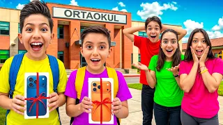 TOPRAK VE EMİR’E YENİ TELEFON ALDIK!!! 5. SINIF OKUL HEDİYESİ ALIYORUZ.