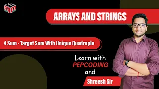 4 Sum - Target Sum With Unique Quadruple Leetcode 18 Solution in Hindi