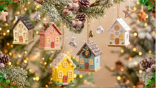 New Economical Christmas Hut Idea From Wooden stick & Cardboard | DIY Christmas Craft idea 176🎄