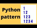 python pattern 4 number pyramid 2