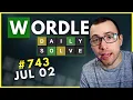 Wordle A FANTASTIC Starting Word SUNDAY July 2 743