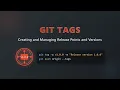 Git Tags Version Control Release Management for Beginners