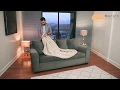 instruction on how to put Menotti seater sofa slipcover on