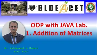 Expt 1 Matrix Addition OOPS with JAVA Lab