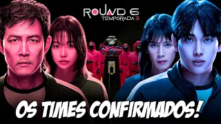 SAIU! SAIBA O TIME DE CADA JOGADOR NA 3ª TEMPORADA DE ROUND 6!