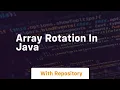 array rotation in java