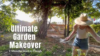 2 Months of Backyard Projects Extreme Before After Garden Makeover