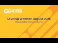Level Up Embeddable Donation Forms