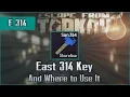 East Wing 314 Key and Use Location - Shoreline