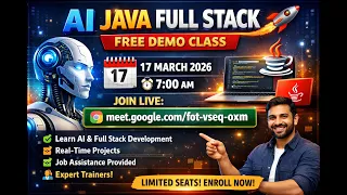 AI JAVA FULL STACK FREE DEMO CLASS DEMO-1