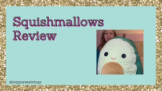 Squishmallows Kellytoy 16 inch Plush Review Austin the Avocado and Wanda the Watermelon